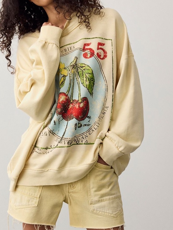 Free People Tops - Free People Palm Springs Graphic Sweatshirt